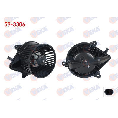 Kalorifer Motoru  Peugeot Partner (S2)(11.2002->)  VEKA 59-3306