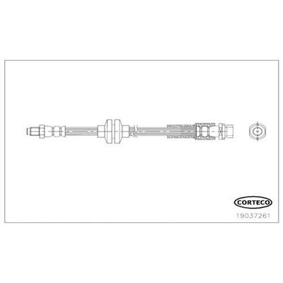 Fren Hortumu Arka Sağ veya Sol Ford C-MAX (CB3)(2007->2010)  CORTECO 19037261