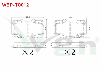 Fren Disk Balata Ön WGN WBP-TO012  