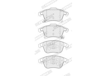Fren Disk Balata Ön AYD 60387A  DG9C2001AB 1860105 1917494 2014119 5601729 DG9C2001BF DG9C2K021EC DG9C2K021ED DG9C2K021EE
