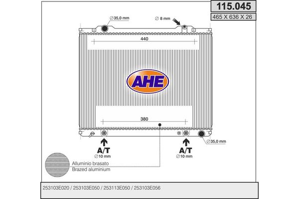 Su Radyatörü  ORİS BHY019022