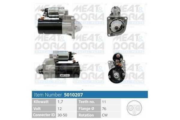 Marş Dinamosu  Fiat Doblo (263) Cargo/Combi/Pratico (12.2014->)  FIAT ORJINAL 52110467