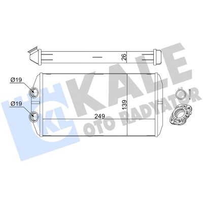Kalorifer Radyatörü  Citroen C-Elysée (11.2012->)  AXAM 04-15-05-0171