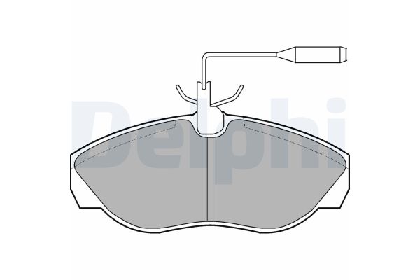 Fren Disk Balata Ön Citroen Jumper P.Van (Yüksek Tavan)(08.1995->)  DELPHI LP877