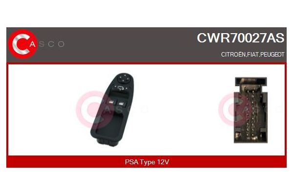 Cam Açma Düğmesi Ön Sağ Peugeot Expert P.Van (02.2007->)  ZEGEN ZSW1218