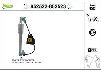Cam Krikosu Arka Sol VALEO 852522  6L4839755A 6L4839755C 6L4839755M