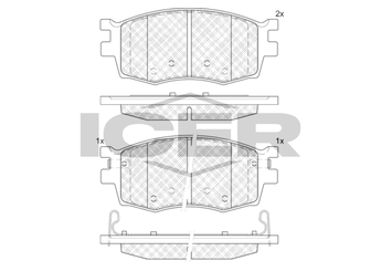 Fren Disk Balata Ön KALE BALATA 24317 177 05 ANS KD13  581011GE00 581011JA10 581011GA00 58101-1GA00 581011GA10 58101-1GA10 58101-1GE00 58101-1JA10 S581011GE00 S58101-1GE00
