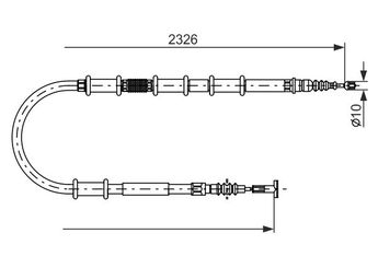 El Fren Teli Arka Sol BOSCH 1 987 482 185  46825397