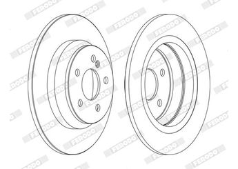 Fren Disk Ayna Arka Sağ ve Sol FERODO DDF1675C  A2204230112 2204230112 A220423011264 N2204230112