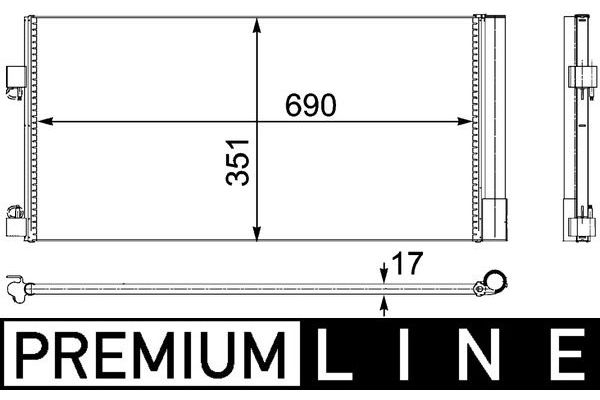 Klima Radyatörü  Renault Latitude (2010->)  MAHLE AC 486 000P
