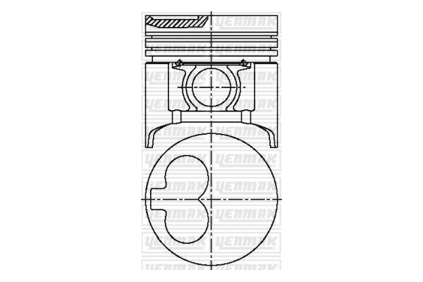 Piston (86.00MM-STD)  YENMAK 31-03530-000