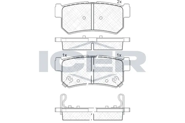 Fren Disk Balata Arka Ssangyong Rexton (04.2003->)  AYD 60302A