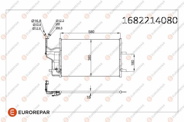 Klima Radyatörü  Mazda 5 Sedan (CR)(02.2005->)  EUROREPAR 1682214080