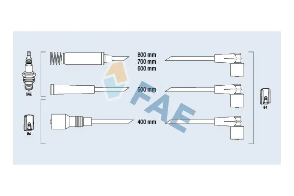 Buji Kablosu  Opel Astra F Van (1991->)  ZETEX ZX3030