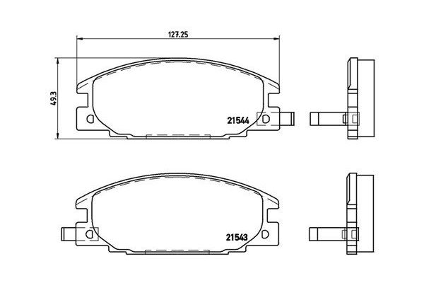 Fren Disk Balata Ön Opel Campo (1992->)  MAGNETI MARELLI 363700459015