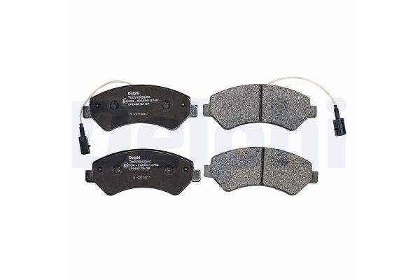 Fren Disk Balata Ön Peugeot Boxer (335) P.Van, Camlı (H2) Aks:3450mm (2007->)  DELPHI LP2492