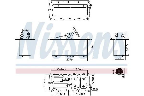 Turbo Radyatörü  Ford C-MAX (CEU)(2015->)  NISSENS 96158