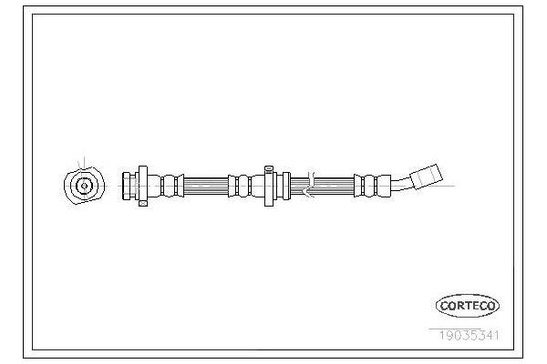 Fren Hortumu Ön Sol Nissan Almera (N15)(07.1995->)  OSSCA 01260