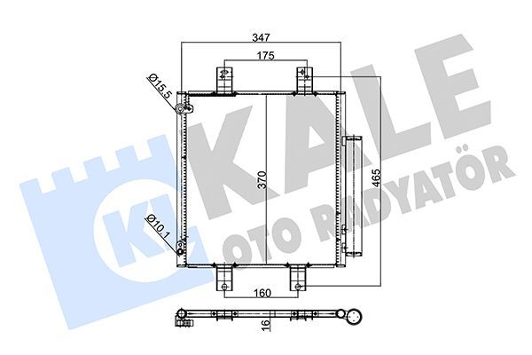 Klima Radyatörü  Daihatsu Sirion (M3...)(2005->2013)  KALE 354045