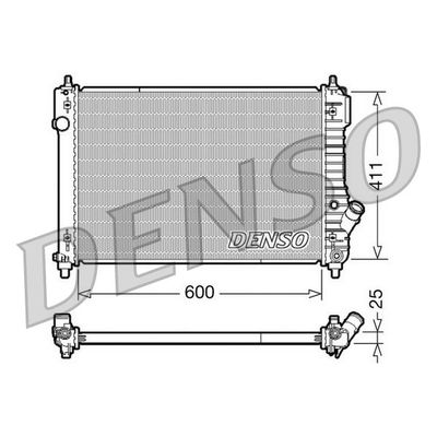 Su Radyatörü  DENSO DRM15004