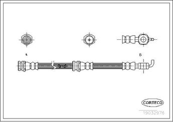 Fren Hortumu Ön Sağ veya Sol OSSCA BRSFH23017  3687479 XM342078AA UH7143980