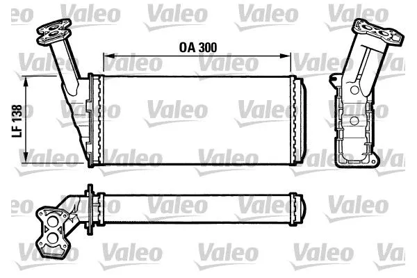 Kalorifer Radyatörü  Citroen BX Break (09.1985->08.1988)  VALEO 812036