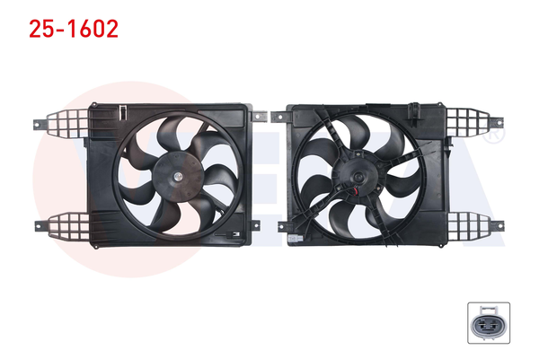 Radyatör Fan ve Motoru  Chevrolet Aveo Sedan (2006->)  VEKA 25-1602