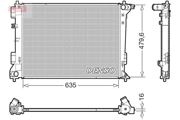 Su Radyatörü  DENSO DRM41028