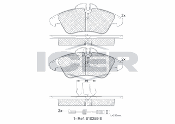 Fren Disk Balata Ön MAGNETI MARELLI 323700008300  24203920 0024203920 24209920 0024209920 2D0698151 21576 21577 ABP3600 AC627281D ADB0212 PAD921 13046