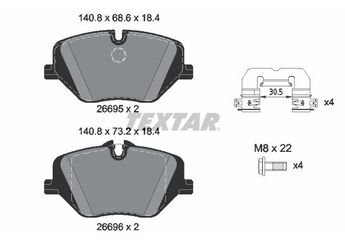 Fren Disk Balata Ön LAND ROVER ORJINAL 34106897141  34106897141