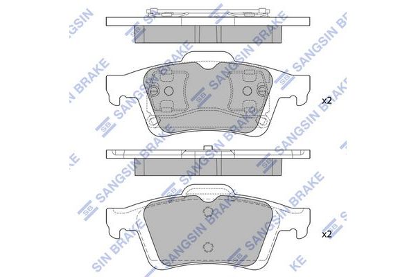Fren Disk Balata Arka Renault Vel Satis (BJ0)(02.2002->)  SANGSIN SP1834