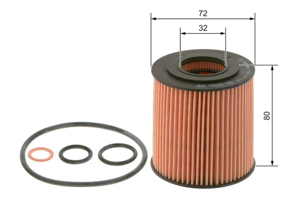 Yağ Filtresi  BMW 1 Serisi Sedan 3/5 Kapı (E81/E87)(2004->)  BOSCH 0 986 4B7 018