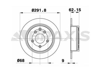 Fren Disk Ayna Arka Sağ ve Sol BRAXIS AE0131  432069Y000 43206-9Y000 43206JD00A