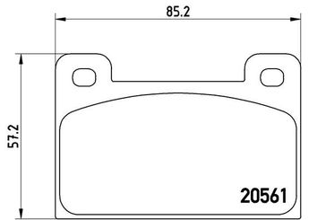 Fren Disk Balata Ön BREMBO P 85 006  5301253104 114430280 114430281 114430281R A670960000