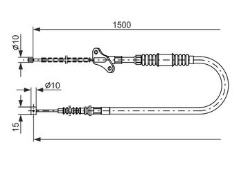 El Fren Teli Arka Sol BOSCH 1 987 482 171  91152687 91152687 91152687 91152687 522425