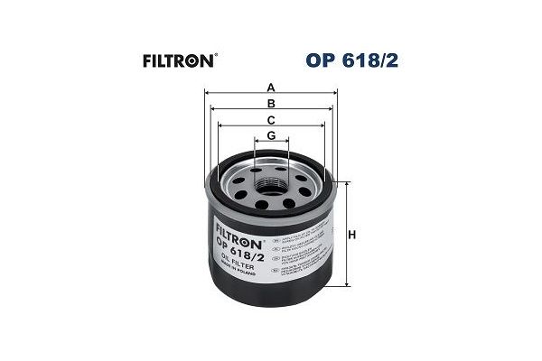 Yağ Filtresi  Lexus RX (AL30)(2022->)  FILTRON OP 618/2