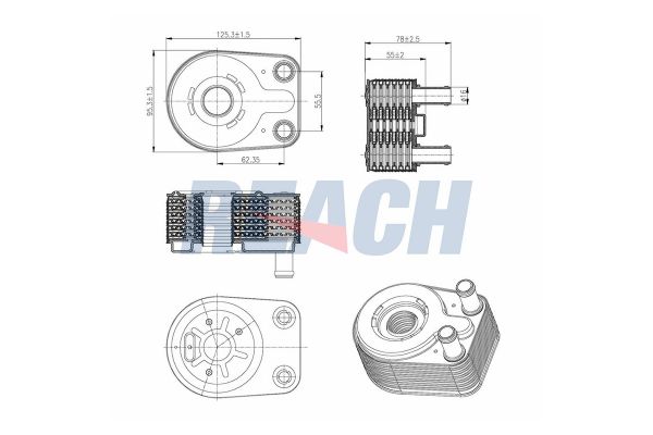 Motor Yağ Soğutucu  Chrysler Voyager (RG)(2001->)  ASPART 6OCO1018