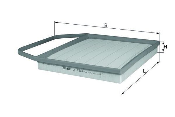 Hava Filtresi  BMW 1 M Serisi Coupe (E82)(2011->)  MAHLE LX 1564