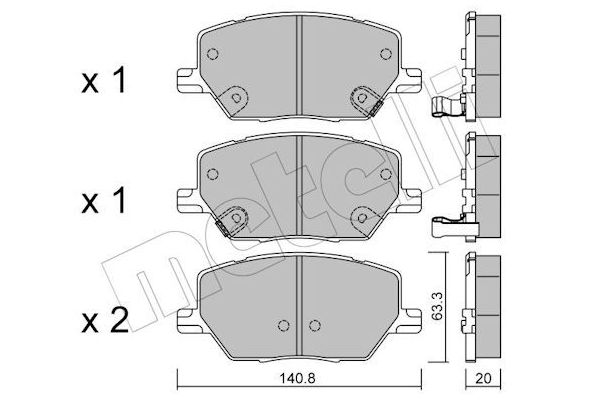Fren Disk Balata Ön Jeep Renegade (BU)(2014->)  FIAT ORJINAL 52094174