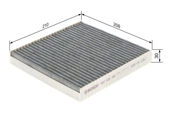 Polen Filtresi  Renault Laguna II Grandtour (KG0)(03.2001->)  BOSCH 1 987 432 380