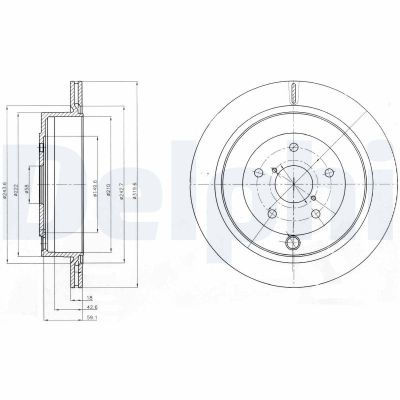 Fren Disk Ayna Arka Sağ ve Sol Subaru Tribeca (B9)(2006->)  DELPHI BG4267