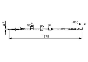 El Fren Teli Arka Sol BOSCH 1 987 482 347  4643047060 46430 47060