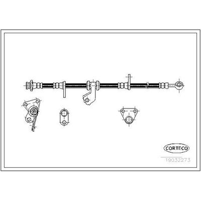 Fren Hortumu Ön Sağ veya Sol MGA 51177