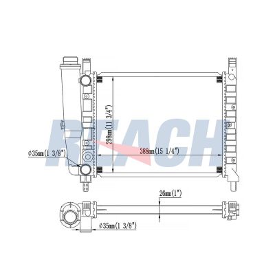 Su Radyatörü  Fiat Uno (146)(11.1989->)  ORİS MFI009034