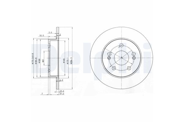 Fren Disk Ayna Arka Sağ ve Sol Renault Scenic RX4 (JA0)(06.2000->)  DELPHI BG2698