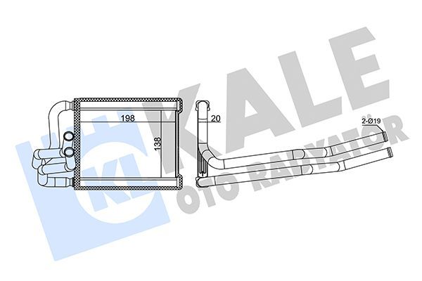 Kalorifer Radyatörü  Hyundai i20 (PB)(05.2012->)  MAHER 10717