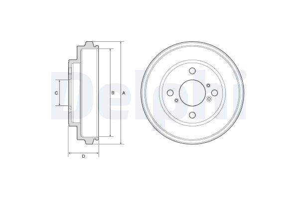 Kampana Arka Sağ veya Sol DELPHI BF625