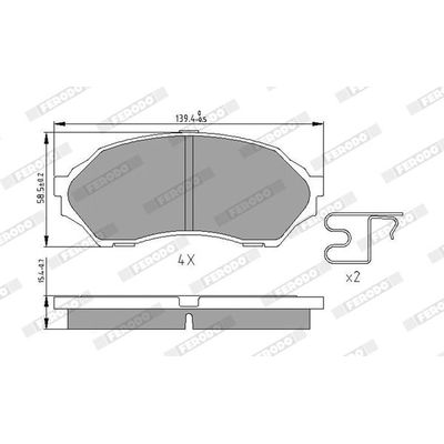 Fren Disk Balata Ön Mazda 323 F/S Sedan (BJ)(01.2001->)  FTE 9002238