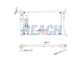 Su Radyatörü  BEHR CR 421 000S  1300148 1300109 52455010 52459347 52459348