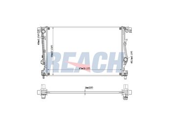 Su Radyatörü  RADISEN RR 61040  68229290AA 68229290AB 68229290AC K68229290AA K68229290AB K68229290AC